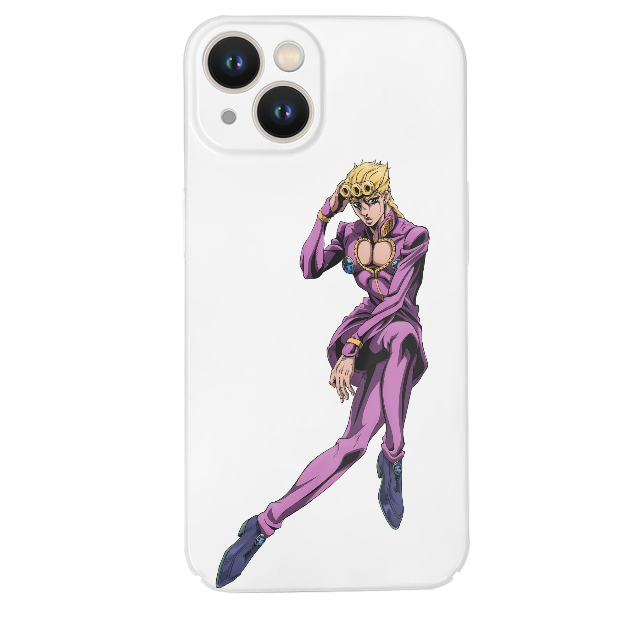（画像用） ジョジョの奇妙な冒険 ジョルノ?ジョバァーナ JoJo's Bizarre Adventure Giorno Giovanna 【iPhone 14シリーズ対応】ハードケース